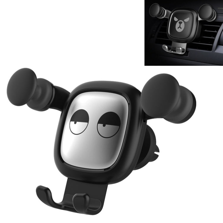 Big Eyes Pattern Gravity Cartoon Air Vent Car Mount Phone Holder(Black) - Car Holders by PMC Jewellery | Online Shopping South Africa | PMC Jewellery