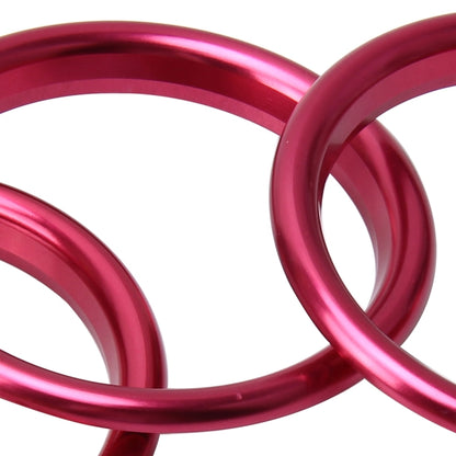 4 PCS Car Outlet Decorative Rings Aluminum Alloy Air Outlet Chrome Trim Ring Car Dashboard  Air Vents Cover Sticker Decoration for Audi A3(Magenta) - Decoration Rings by PMC Jewellery | Online Shopping South Africa | PMC Jewellery