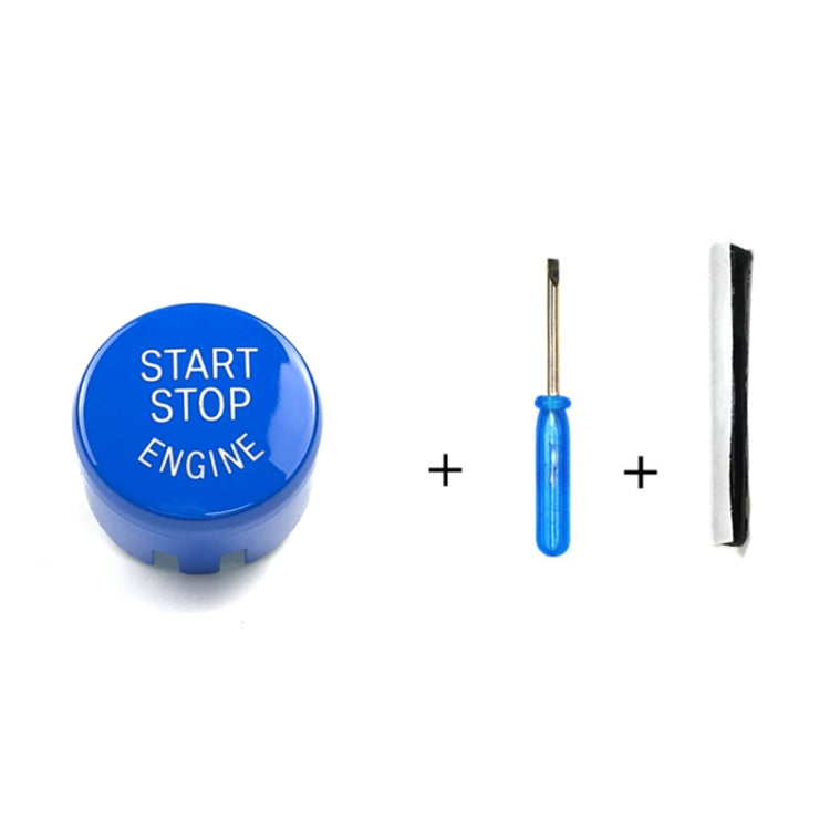 Car Engine Start Key Push Button Cover for BMW G / F Chassis,  with Start and Stop (Blue) - Decoration Rings by PMC TechLife | Online Shopping South Africa | PMC TechLife