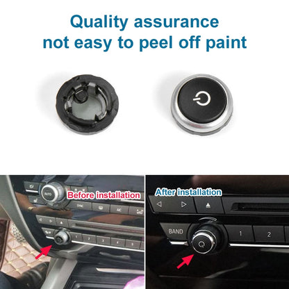 Car Radio Switch Button CD Player Volume Knob 64119350272 for BMW F15 - Car Switches by PMC Jewellery | Online Shopping South Africa | PMC Jewellery