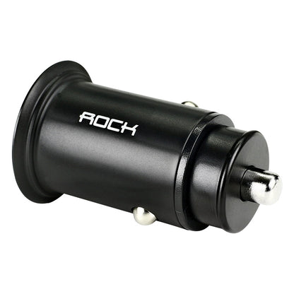 ROCK H15 Dual Port USB + USB-C / Type-C PD30W Car Charger (Black) - Car Charger by ROCK | Online Shopping South Africa | PMC Jewellery