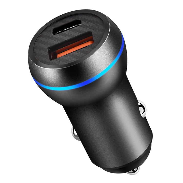 ACC-581 PD 20W + QC3.0 Type-C / USB-C + USB Fast Charging Car Charger (Black) - Car Charger by PMC Jewellery | Online Shopping South Africa | PMC Jewellery