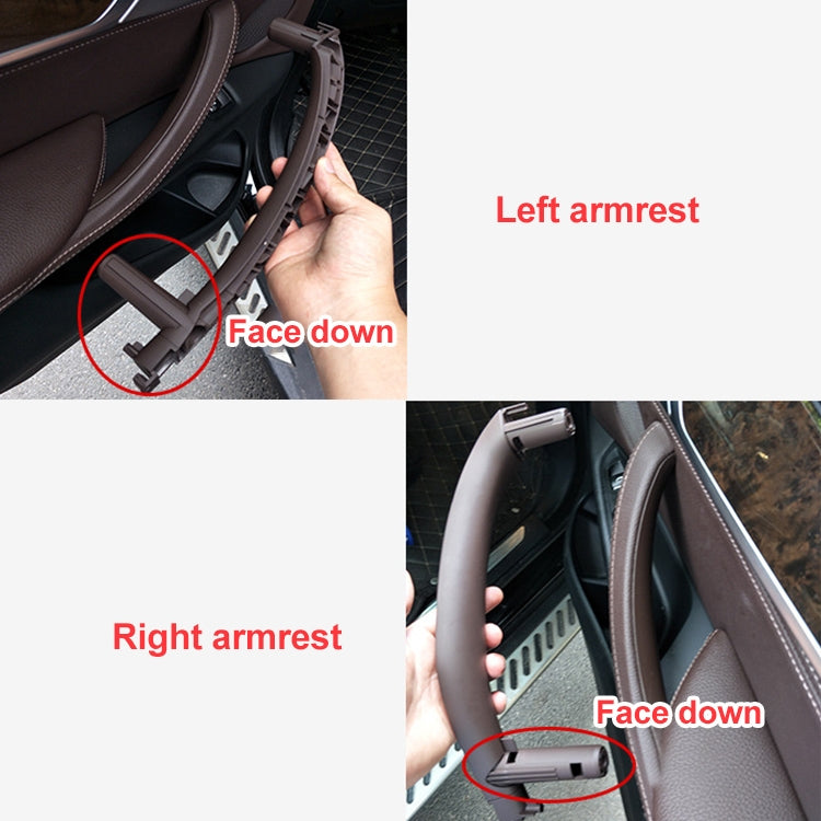 Car Left Side Inside Doors Handle Pull Trim Cover for BMW X5 / X6, Left Driving (Black) - Door Handles by PMC TechLife | Online Shopping South Africa | PMC TechLife
