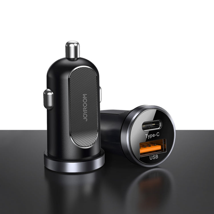 JOYROOM C-A08 30W Mini PD+QC3.0 Dual-port Smart Car Charger (Black) - Car Charger by JOYROOM | Online Shopping South Africa | PMC Jewellery | Buy Now Pay Later Mobicred