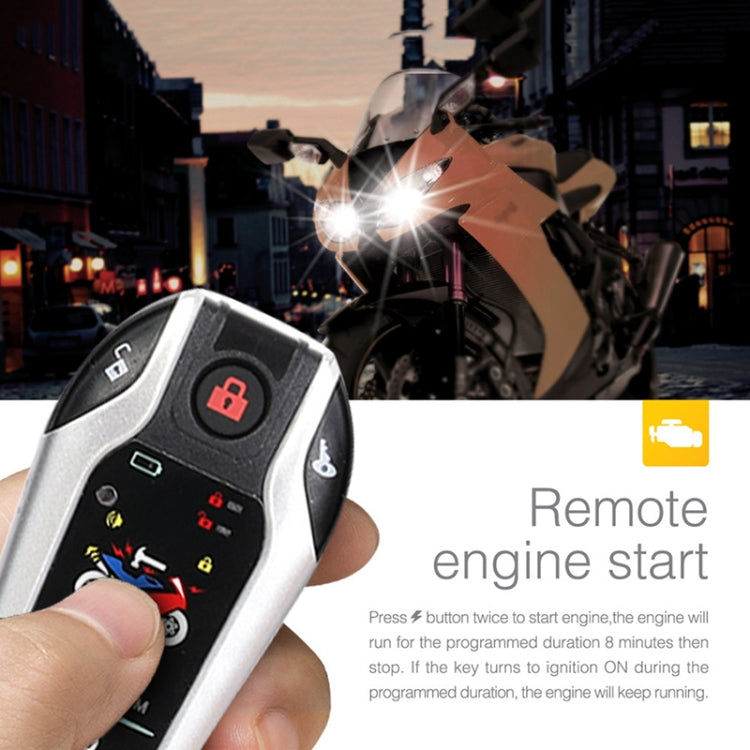 Universal Motorcycle Alarm Bidirectional Anti-theft Device with Induction Remote Control - Theft Protection by PMC TechLife | Online Shopping South Africa | PMC TechLife