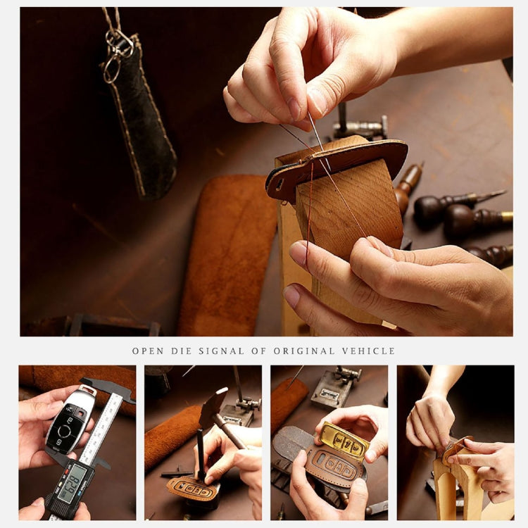 Hallmo Car Cowhide Leather Key Protective Cover Key Case for Haval H6(Black) - Car Key Cases by Hallmo | Online Shopping South Africa | PMC TechLife | Buy Now Pay Later Mobicred