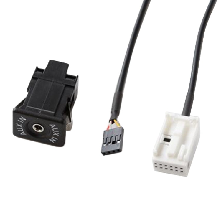 Car Handheld Box AUX Interface Connector + Cable Wire Harness for Volkswagen Bora / Audi - DIY Cables by PMC TechLife | Online Shopping South Africa | PMC TechLife