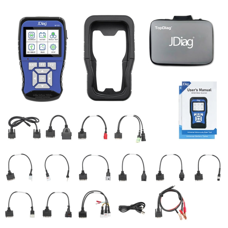 JDiag M100 Motorcycles 2 in1 OBD Scanner Battery Tester - Code Readers & Scan Tools by PMC Jewellery | Online Shopping South Africa | PMC Jewellery