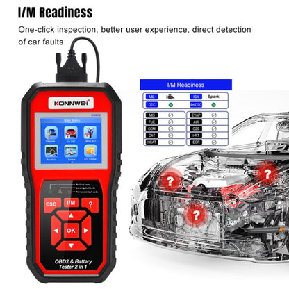 KONNWEI KW870 2 in 1 Car OBD2 Fault Diagnosis + Battery Tester - Code Readers & Scan Tools by KONNWEI | Online Shopping South Africa | PMC Jewellery | Buy Now Pay Later Mobicred