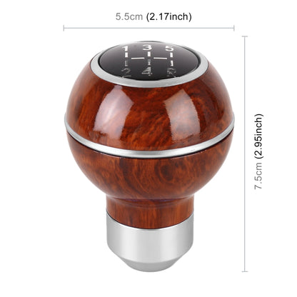 Universal Car Wood Texture Metal Gear Shift Knob (Silver) - Shift Knob by PMC Jewellery | Online Shopping South Africa | PMC Jewellery