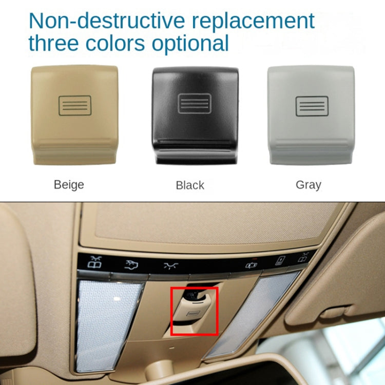 For Mercedes-Benz W221 2006-2013 Left Driving Car Sunroof Switch Button Dome Light Button(Grey) - Car Switches by PMC TechLife | Online Shopping South Africa | PMC TechLife
