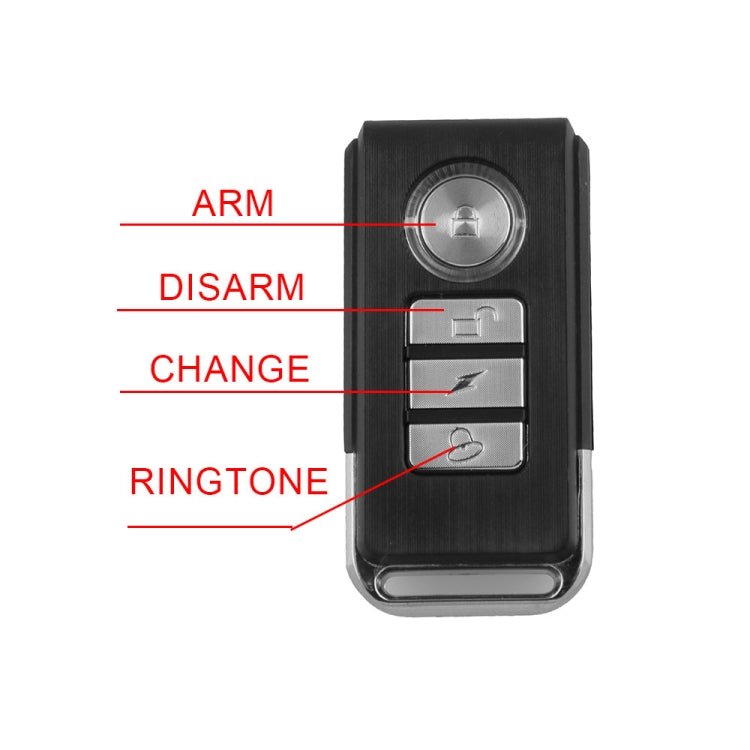 Wireless Anti-Theft Vibration Motorcycle Bicycle Waterproof Security Bike Alarm with Remote - Theft Protection by PMC TechLife | Online Shopping South Africa | PMC TechLife