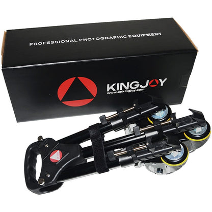 Kingjoy VX-600D Aluminium Alloy Camera Big Foot Wheel Tripod Pulley Base - Other Accessories by PMC Jewellery | Online Shopping South Africa | PMC Jewellery