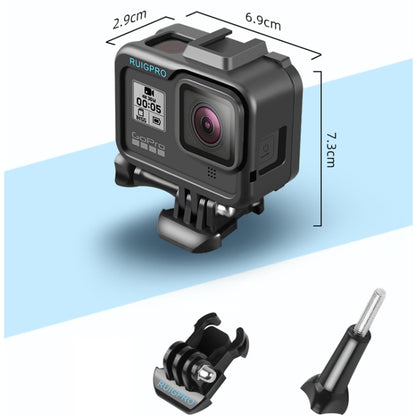 RUIGPRO for GoPro HERO8 Black Standard Border PC ABS Frame Mount Protective Case(Black) - Protective Frame by RUIGPRO | Online Shopping South Africa | PMC Jewellery | Buy Now Pay Later Mobicred