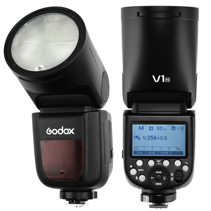 Godox V1N Round Head TTL Flash Speedlite for Nikon (Black) - Shoe Mount Flashes by Godox | Online Shopping South Africa | PMC Jewellery | Buy Now Pay Later Mobicred