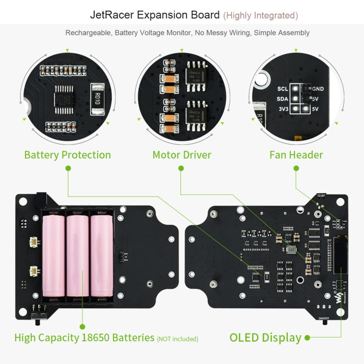 Waveshare JetRacer 2GB AI Kit, AI Racing Robot Powered by Jetson Nano 2GB, EU Plug - free shipping - PMC TechLife - Order now!