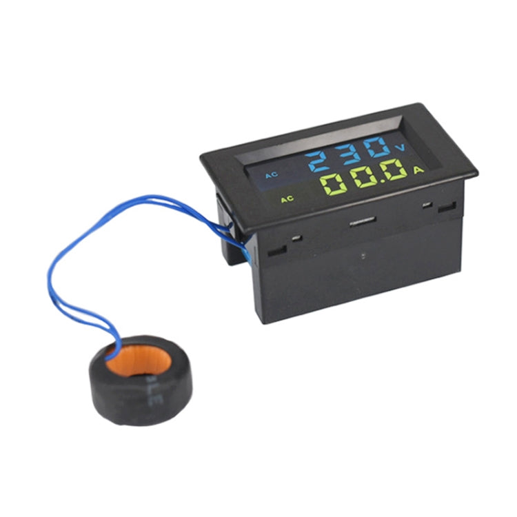 D85-2042A 110V 220V 380V 100A Digital AC Voltmeter Ammeter Current Amps Volt Meter LCD Panel Monitor (Black) - Current & Voltage Tester by PMC TechLife | Online Shopping South Africa | PMC TechLife