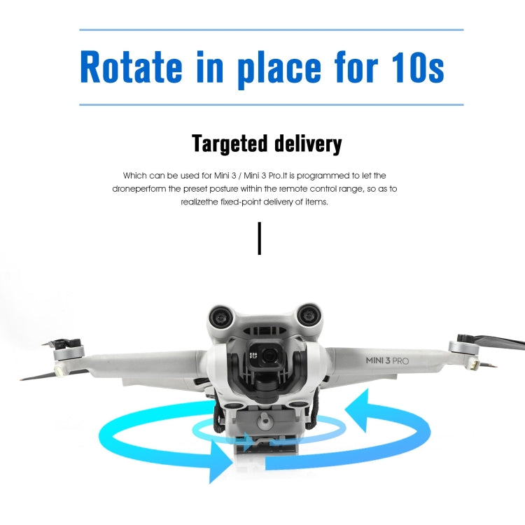 For DJI Mini 3 / Mini 3 Pro STARTRC Air-Dropping System Thrower Parabolic Bracket (Grey) - free shipping - PMC TechLife - Order now!