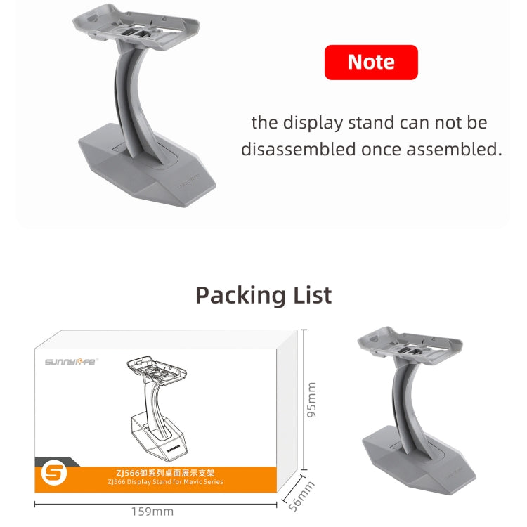 For DJI Mavic 3 / Mavic 2 / Mavic Pro Sunnylife ZJ566 Drone Bracket Desktop Display Stand (Grey) - Holder Series by Sunnylife | Online Shopping South Africa | PMC Jewellery