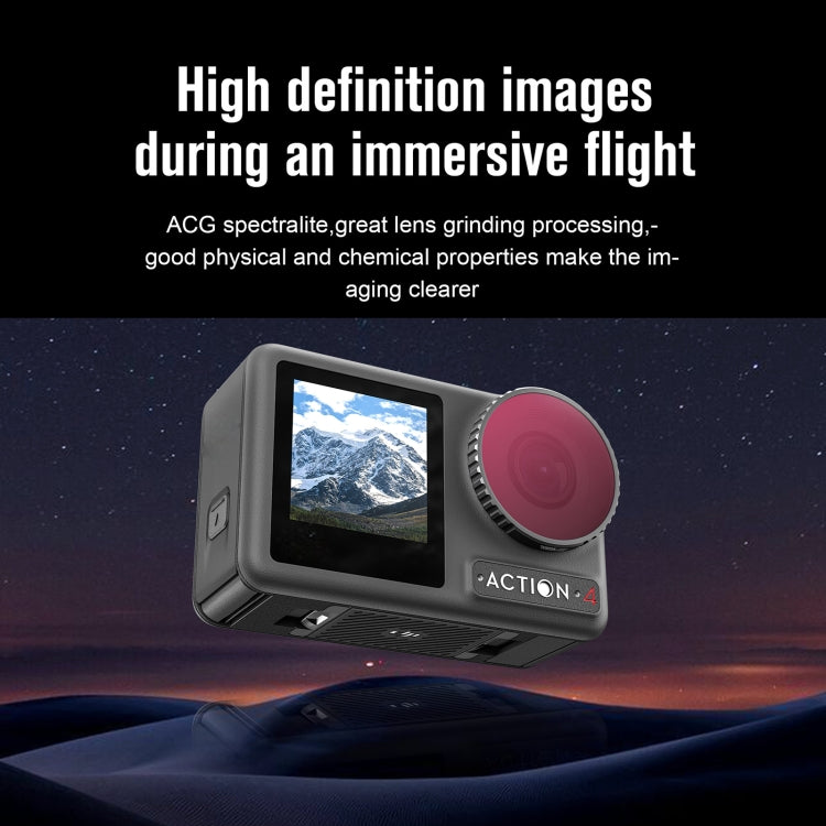 For DJI Action 4 STARTRC 4 in 1 ND8 + ND16 + ND32 + CPL Lens Filter - free shipping - PMC TechLife - Order now!