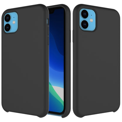 For iPhone 11 Solid Color Liquid Silicone Shockproof Case (Black) - iPhone 11 Cases by PMC Jewellery | Online Shopping South Africa | PMC Jewellery