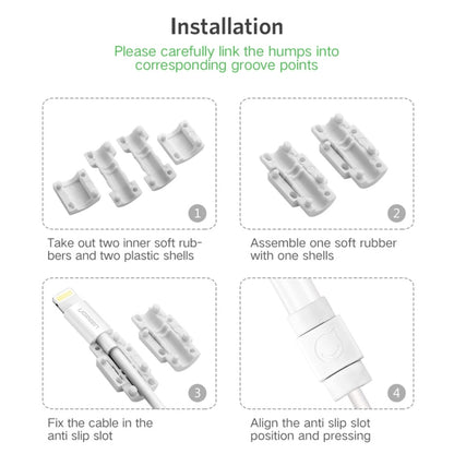 UGREEN LP127 6 PCS Anti-break Data Cable Protector for All Apple Original Data Cable - Cable Organizer by UGREEN | Online Shopping South Africa | PMC Jewellery