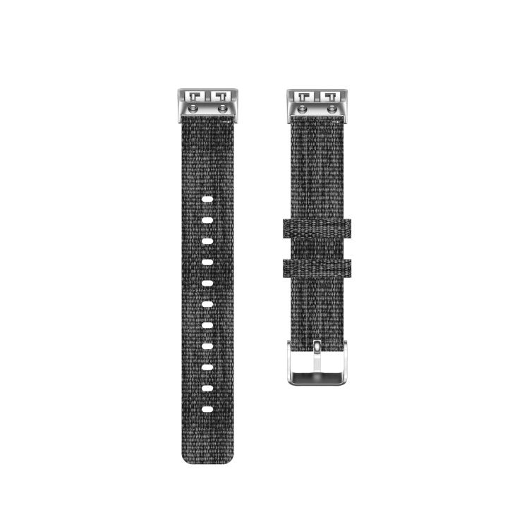 Compatible with Garmin Compatible witherunner 35 / 30 Universal Nylon Canvas Watch Band(Grey) - Watch Bands by PMC Jewellery | Online Shopping South Africa | PMC Jewellery | Buy Now Pay Later Mobicred