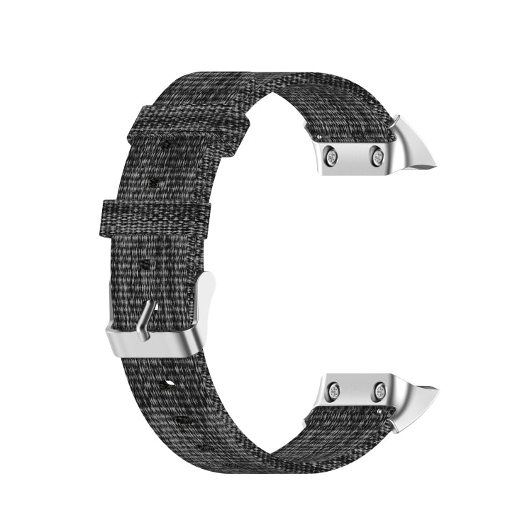 Compatible with Garmin Compatible witherunner 35 / 30 Universal Nylon Canvas Watch Band(Grey) - Watch Bands by PMC Jewellery | Online Shopping South Africa | PMC Jewellery | Buy Now Pay Later Mobicred