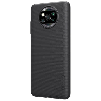 For Xiaomi Poco X3 NFC NILLKIN Frosted Concave-convex Texture PC Protective Case(Black) - Xiaomi Cases by NILLKIN | Online Shopping South Africa | PMC Jewellery