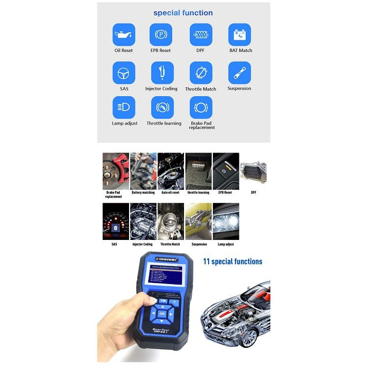 KONNWEI KW450 Car 2.8 inch TFT Color Screen Battery Tester Support 2 Languages / System  XP WIN7 WIN8 WIN10 - Code Readers & Scan Tools by KONNWEI | Online Shopping South Africa | PMC Jewellery | Buy Now Pay Later Mobicred