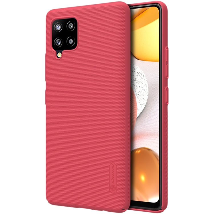 For Samsung Galaxy A42 5G NILLKIN Frosted Concave-convex Texture PC Protective Case(Red) - Galaxy Phone Cases by NILLKIN | Online Shopping South Africa | PMC Jewellery