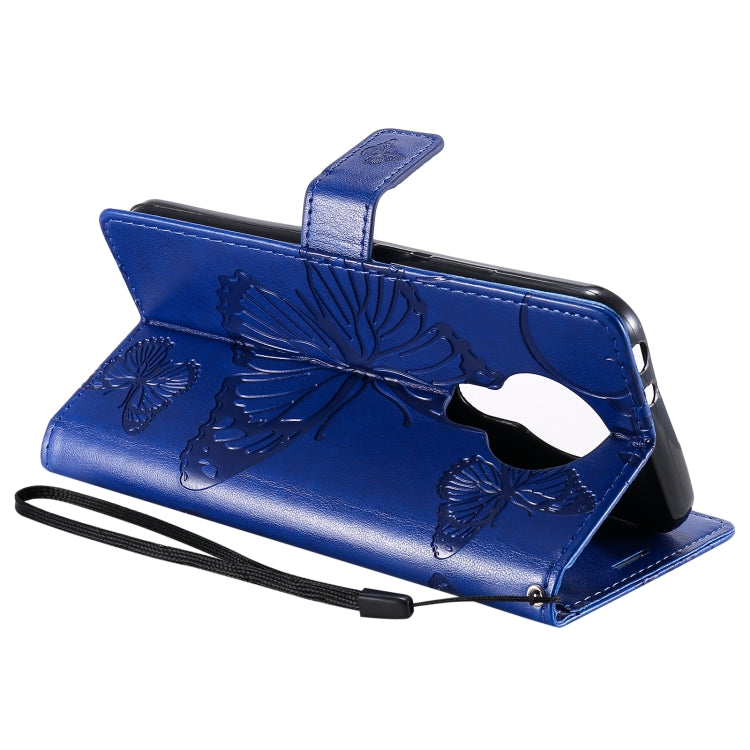 For Nokia 3.4 3D Butterflies Embossing Pattern Horizontal Flip Leather Case with Holder & Card Slot & Wallet(Blue) - free shipping - PMC TechLife - Order now!