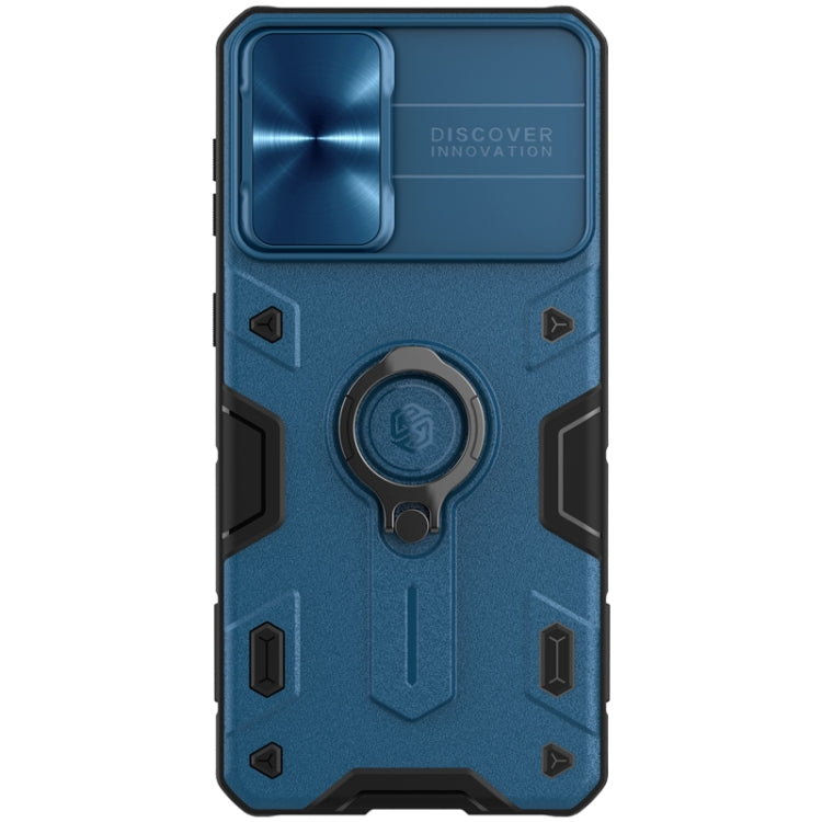 For Samsung Galaxy S21+ 5G NILLKIN Shockproof CamShield Armor Protective Case with Invisible Ring Holder(Blue) - Galaxy S21+ 5G Cases by NILLKIN | Online Shopping South Africa | PMC TechLife