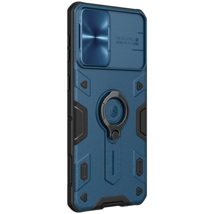 For Samsung Galaxy S21+ 5G NILLKIN Shockproof CamShield Armor Protective Case with Invisible Ring Holder(Blue) - Galaxy S21+ 5G Cases by NILLKIN | Online Shopping South Africa | PMC TechLife