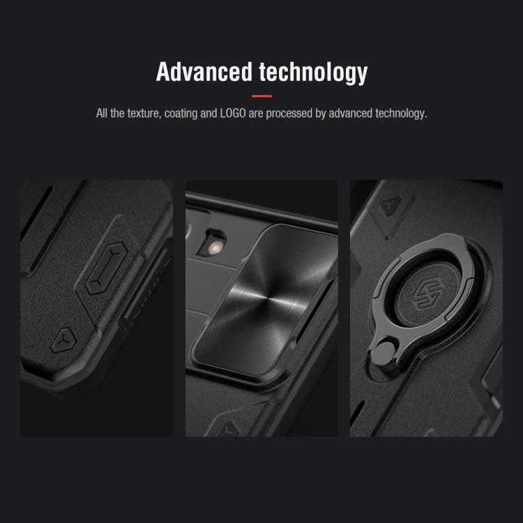 For Samsung Galaxy S21+ 5G NILLKIN Shockproof CamShield Armor Protective Case with Invisible Ring Holder(Blue) - Galaxy S21+ 5G Cases by NILLKIN | Online Shopping South Africa | PMC TechLife