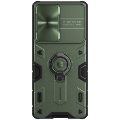 For Samsung Galaxy S21 Ultra 5G NILLKIN Shockproof CamShield Armor Protective Case with Invisible Ring Holder(Green) - Galaxy S21 Ultra 5G Cases by NILLKIN | Online Shopping South Africa | PMC Jewellery