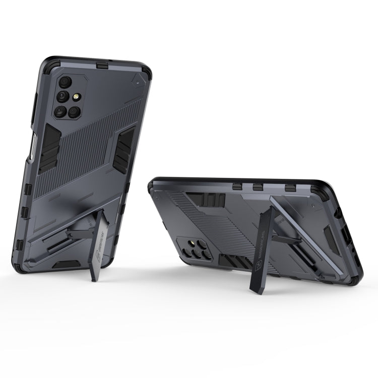 For Samsung Galaxy M51 Punk Armor 2 in 1 PC + TPU Shockproof Case with Invisible Holder(Grey) - free shipping - PMC TechLife - Order now!