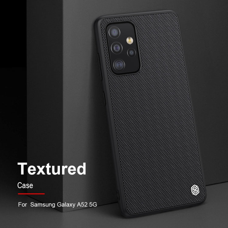 For Samsung Galaxy A52 5G NILLKIN 3D Textured Nylon Fiber TPU Case(Black) - Galaxy Phone Cases by NILLKIN | Online Shopping South Africa | PMC Jewellery