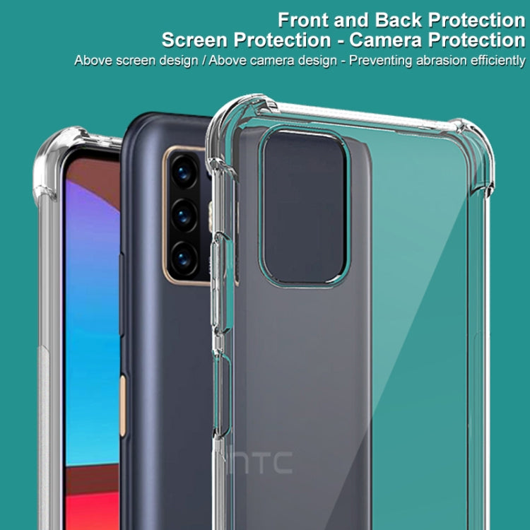 For HTC Desire 21 Pro 5G IMAK All Coverage Shockproof Airbag TPU Case(Transparent) - HTC by imak | Online Shopping South Africa | PMC TechLife | Buy Now Pay Later Mobicred