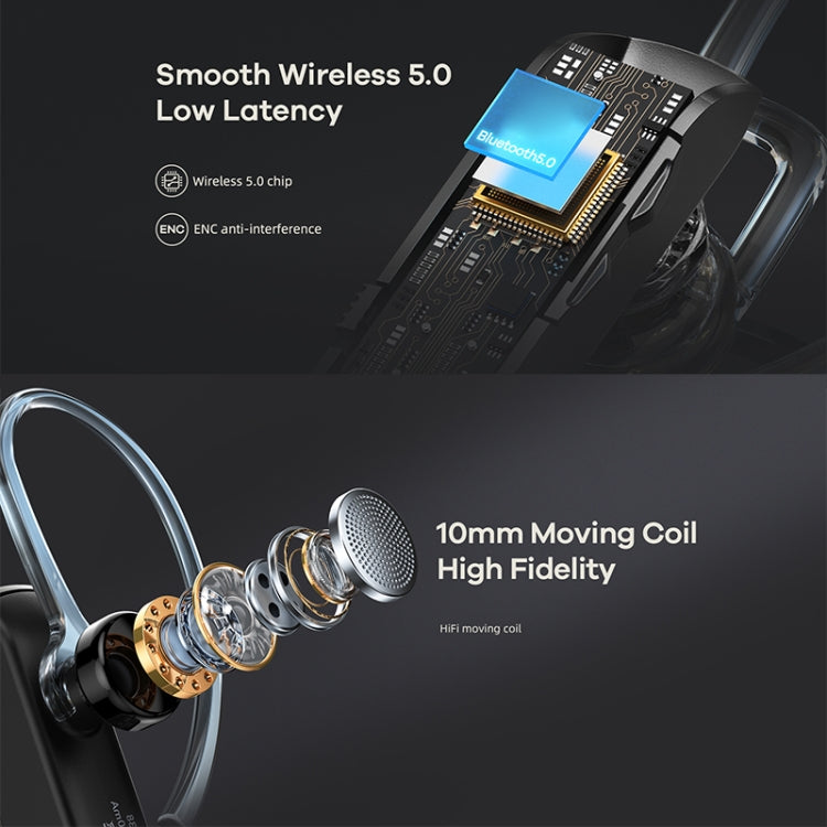 Remax RB-T38 Bluetooth 5.0 Wireless Metal Noise Reduction Bluetooth Earphone(Black) - free shipping - PMC TechLife - Order now!
