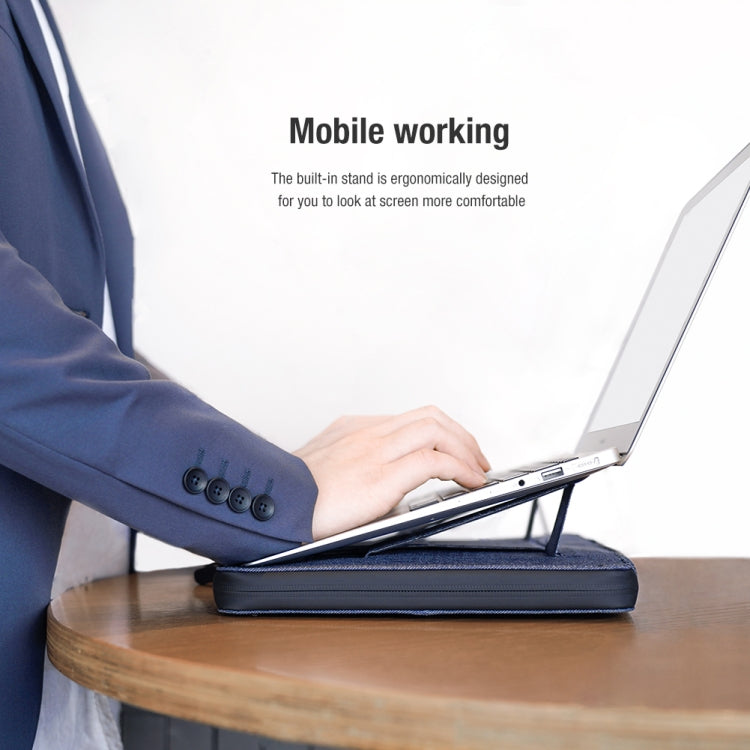 NILLKIN Commuter Multifunctional Laptop Sleeve For 16.0 inch and Below(Blue) - free shipping - PMC TechLife - Order now!