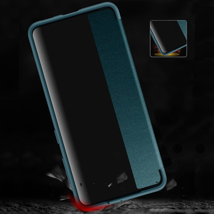 For Samsung Galaxy S21 Ultra 5G Magnetic Side Window View Shockproof Horizontal Flip Leather Case(Black) - Galaxy S21 Ultra 5G Cases by PMC TechLife | Online Shopping South Africa | PMC TechLife | Buy Now Pay Later Mobicred