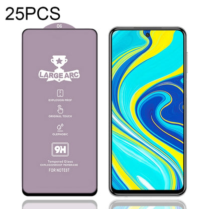 For Xiaomi Redmi Note 9S / Note 10 Lite 25 PCS 9H HD Large Arc High Alumina Full Screen Tempered Glass Film -  by PMC Jewellery | Online Shopping South Africa | PMC Jewellery