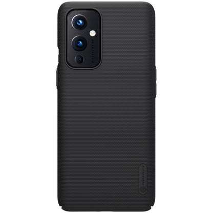 For OnePlus 9 (IN/CN Version) NILLKIN Frosted Concave-convex Texture PC Protective Case(Black) - OnePlus Cases by NILLKIN | Online Shopping South Africa | PMC Jewellery