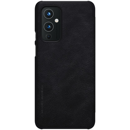 For OnePlus 9 (IN/CN Version) NILLKIN QIN Series Crazy Horse Texture Horizontal Flip Leather Case with Card Slot(Black) - OnePlus Cases by NILLKIN | Online Shopping South Africa | PMC Jewellery
