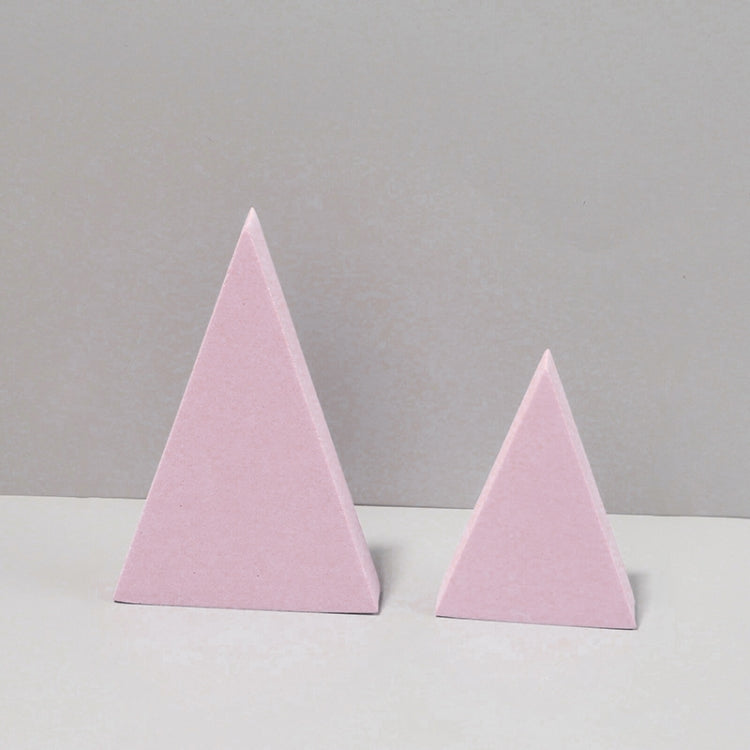 2 x Triangles Combo Kits Geometric Cube Solid Color Photography Photo Background Table Shooting Foam Props (Pink) - free shipping - PMC TechLife - Order now!