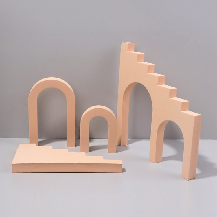 Ladder Combo Kits Geometric Cube Solid Color Photography Photo Background Table Shooting Foam Props(Flesh Color) - free shipping - PMC TechLife - Order now!