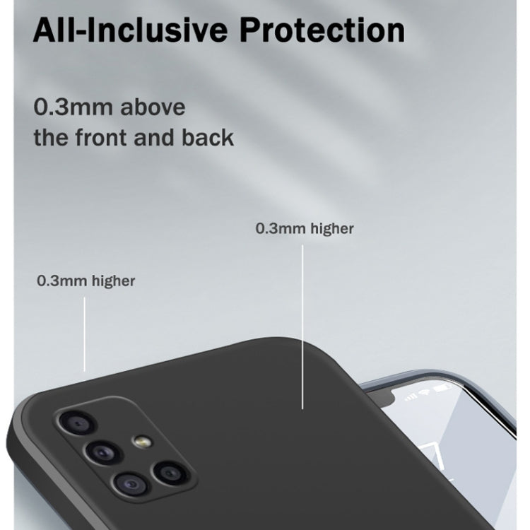 For Samsung Galaxy M51 Solid Color Imitation Liquid Silicone Straight Edge Dropproof Full Coverage Protective Case(Black) - free shipping - PMC TechLife - Order now!