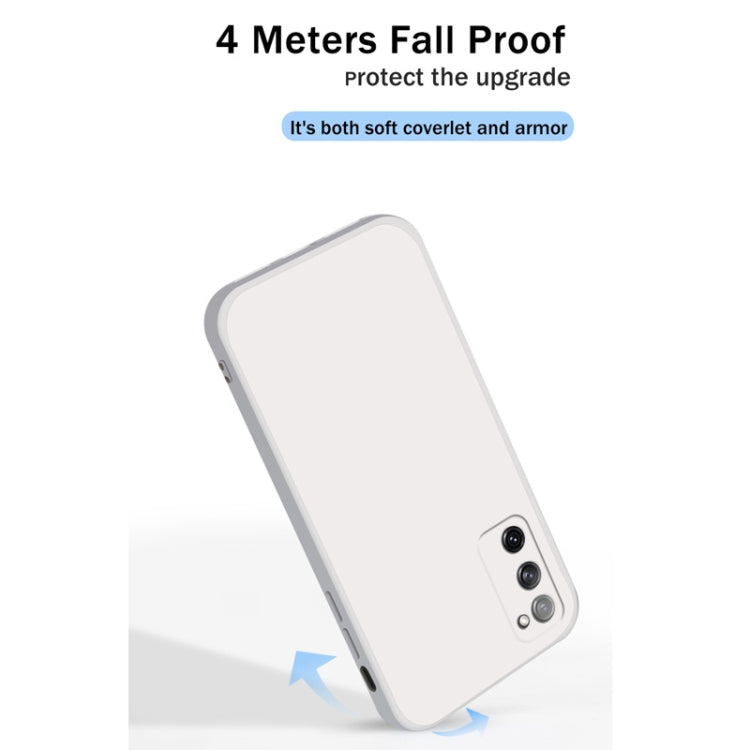 For Samsung Galaxy S20 FE Solid Color Imitation Liquid Silicone Straight Edge Dropproof Full Coverage Protective Case(Dark Green) - free shipping - PMC TechLife - Order now!
