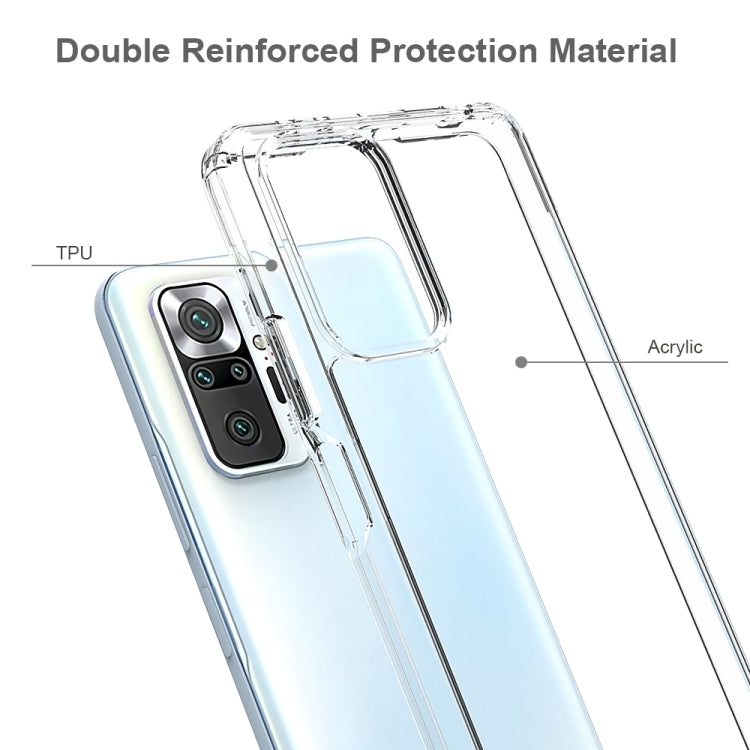 For Xiaomi Redmi Note 10 Pro Shockproof Scratchproof TPU + Acrylic Protective Case(Transparent) - free shipping - PMC TechLife - Order now!